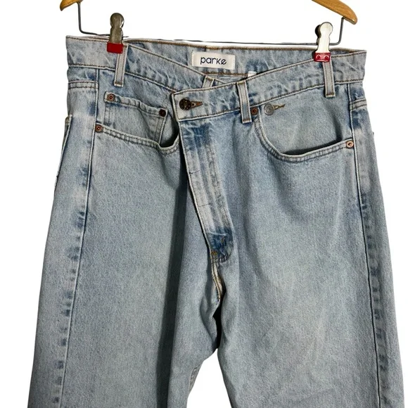 PARKE x Vintage Levi’s Baggy Tapered Crossover Light Wash Jeans - Picture 6 of 15